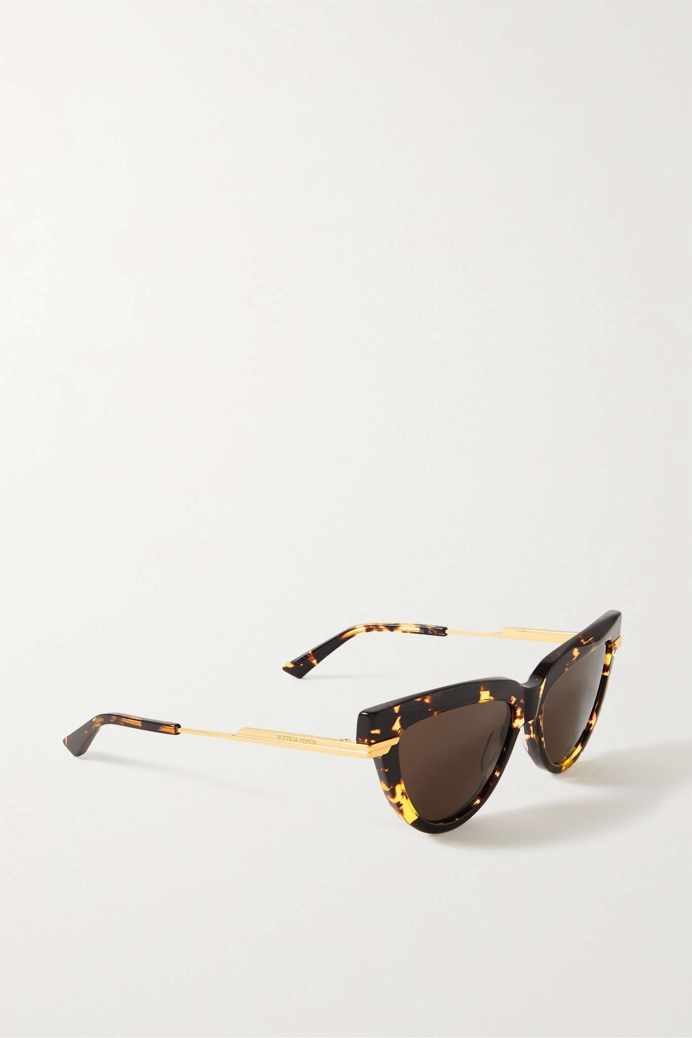 Cat-eye tortoiseshell recycled-acetate and gold-tone sunglasses - 3