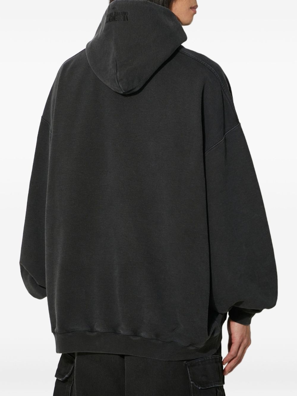 logo-embroidered hoodie - 4