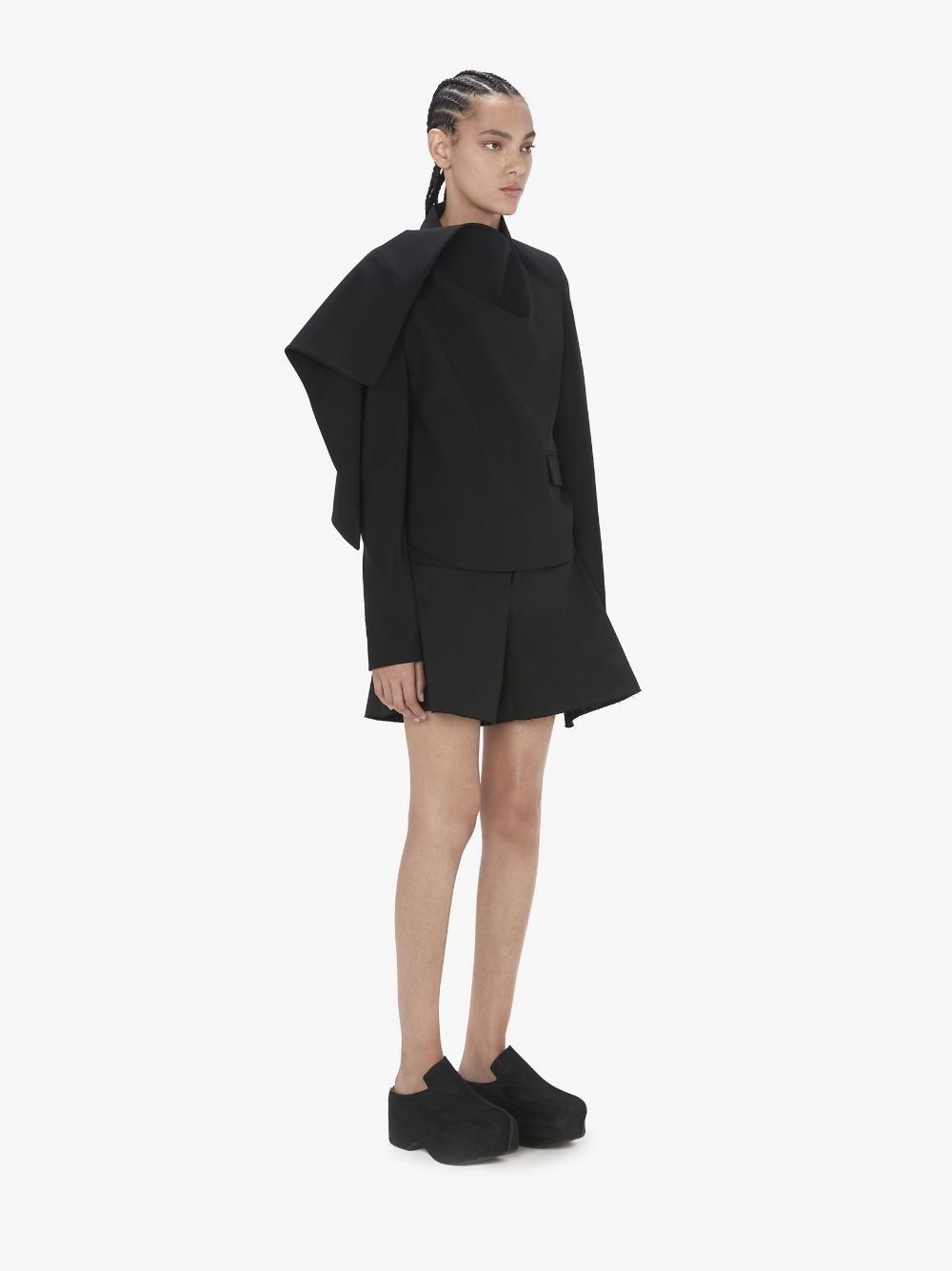 DRAPED TAILORED JACKET - 4