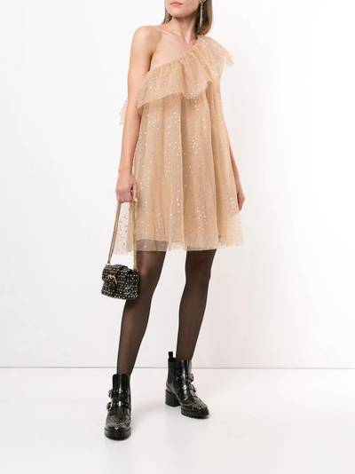 REDValentino one-shoulder ruffled dress outlook