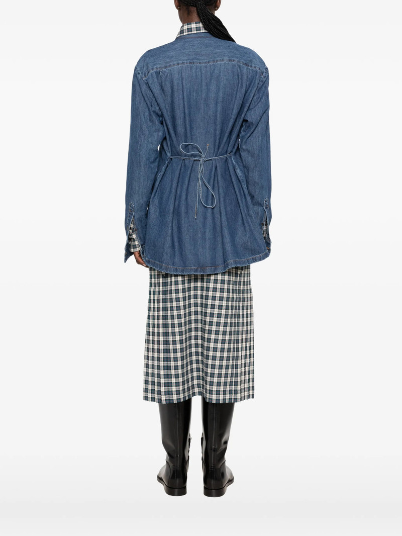 Dries Van Noten Cavynne Den Tie-fastening Denim Jacket 4