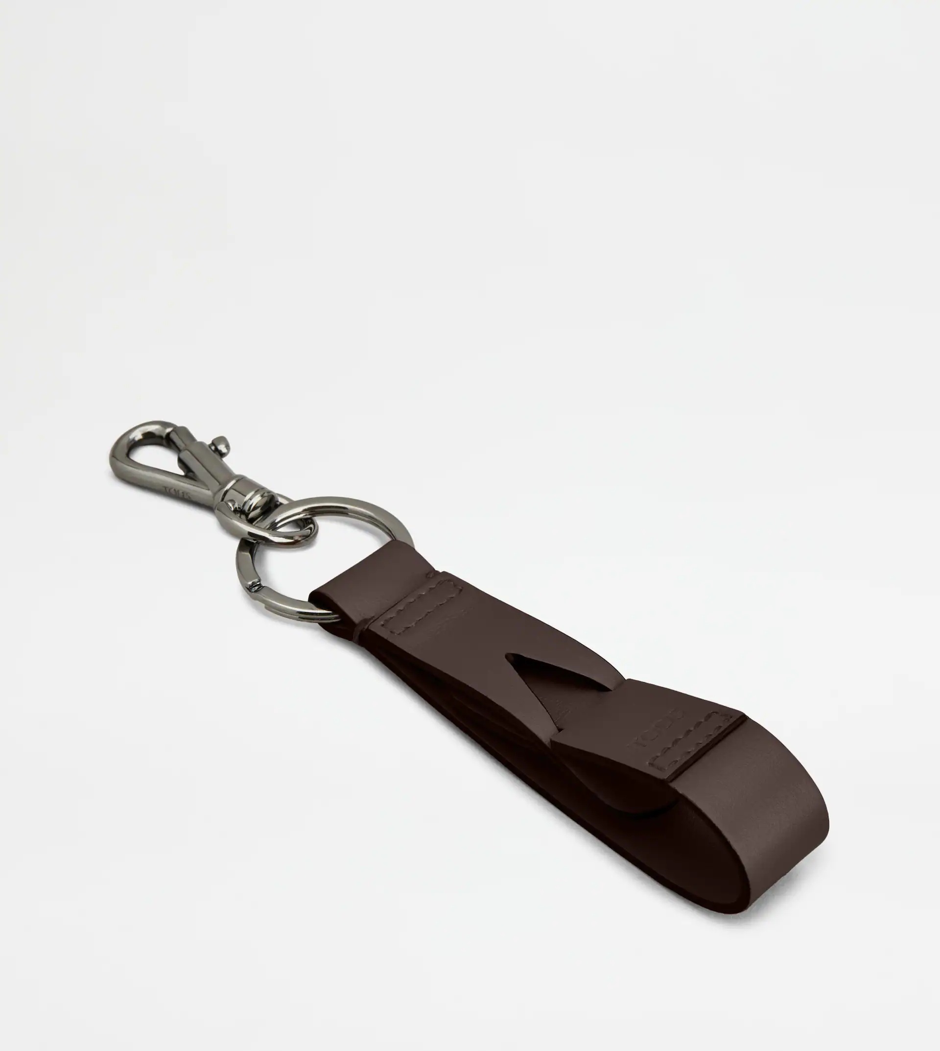 KEY HOLDER IN LEATHER - BROWN - 2