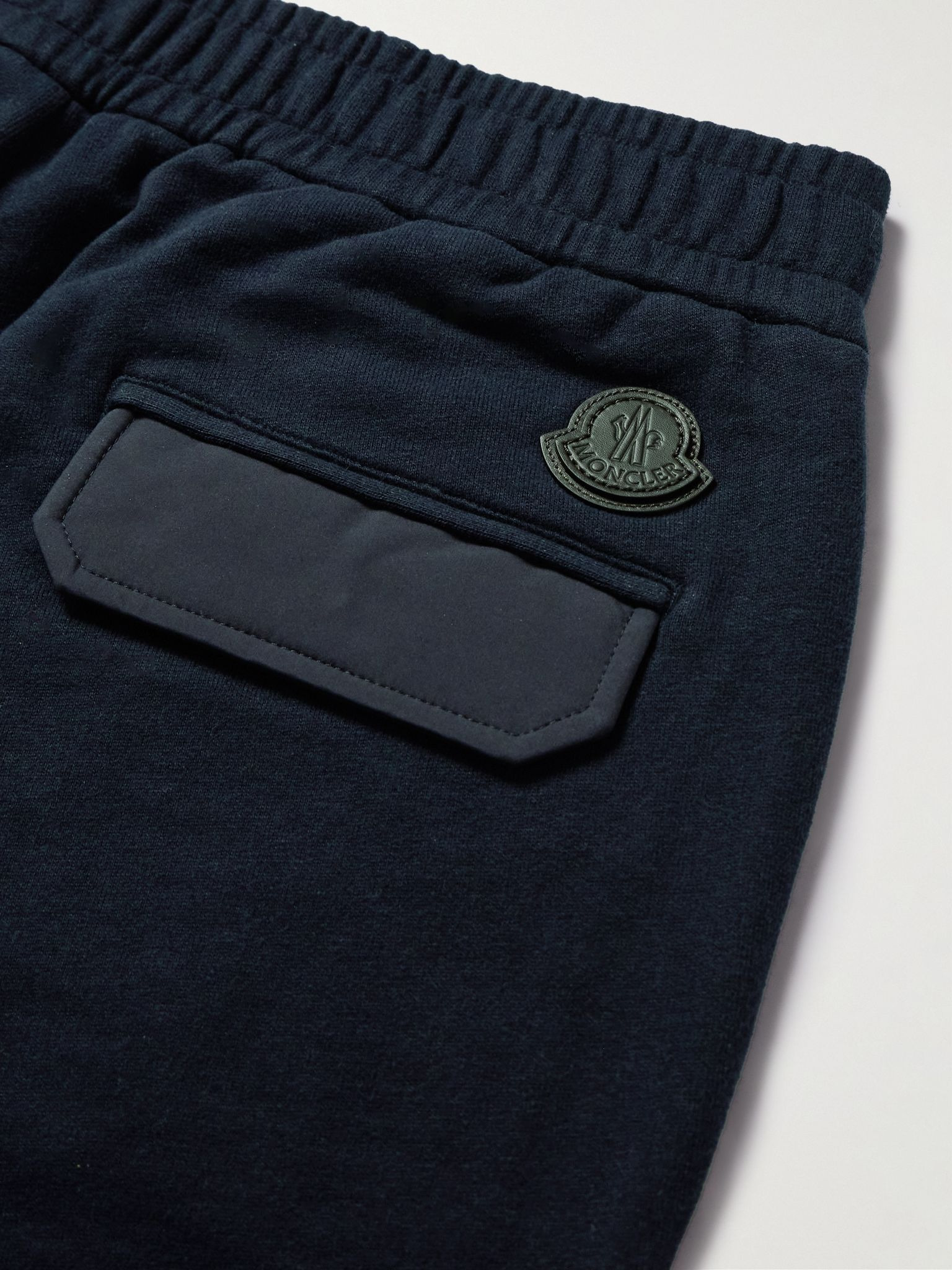 Straight-Leg Cotton and Cashmere-Blend Jersey Sweatpants Navy - 5