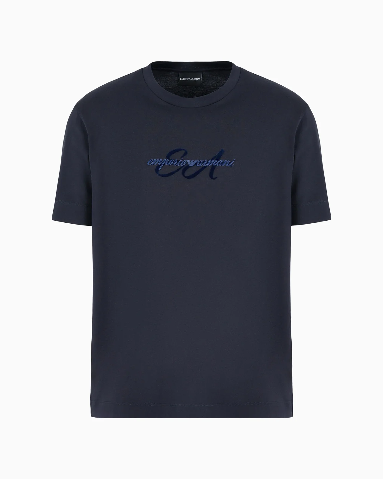 ASV lightweight jersey T-shirt with italic logo embroidery - 1