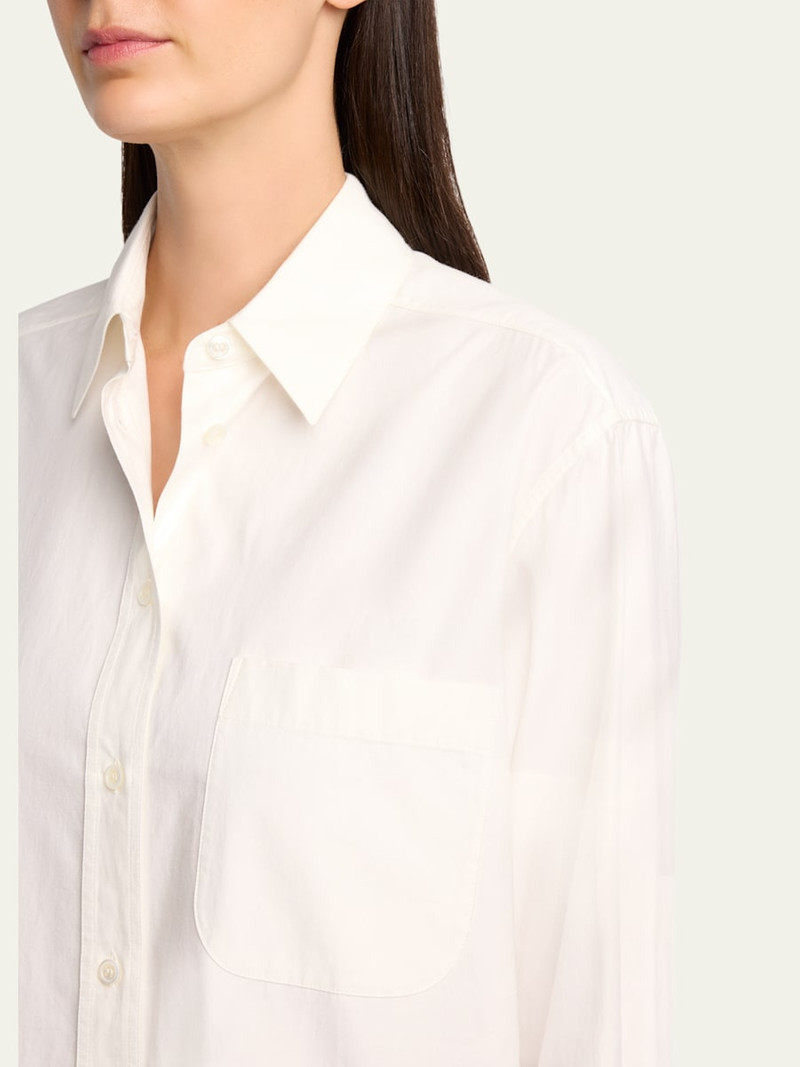 The Row Gavina Cotton Poplin Button-Down Shirt outlook