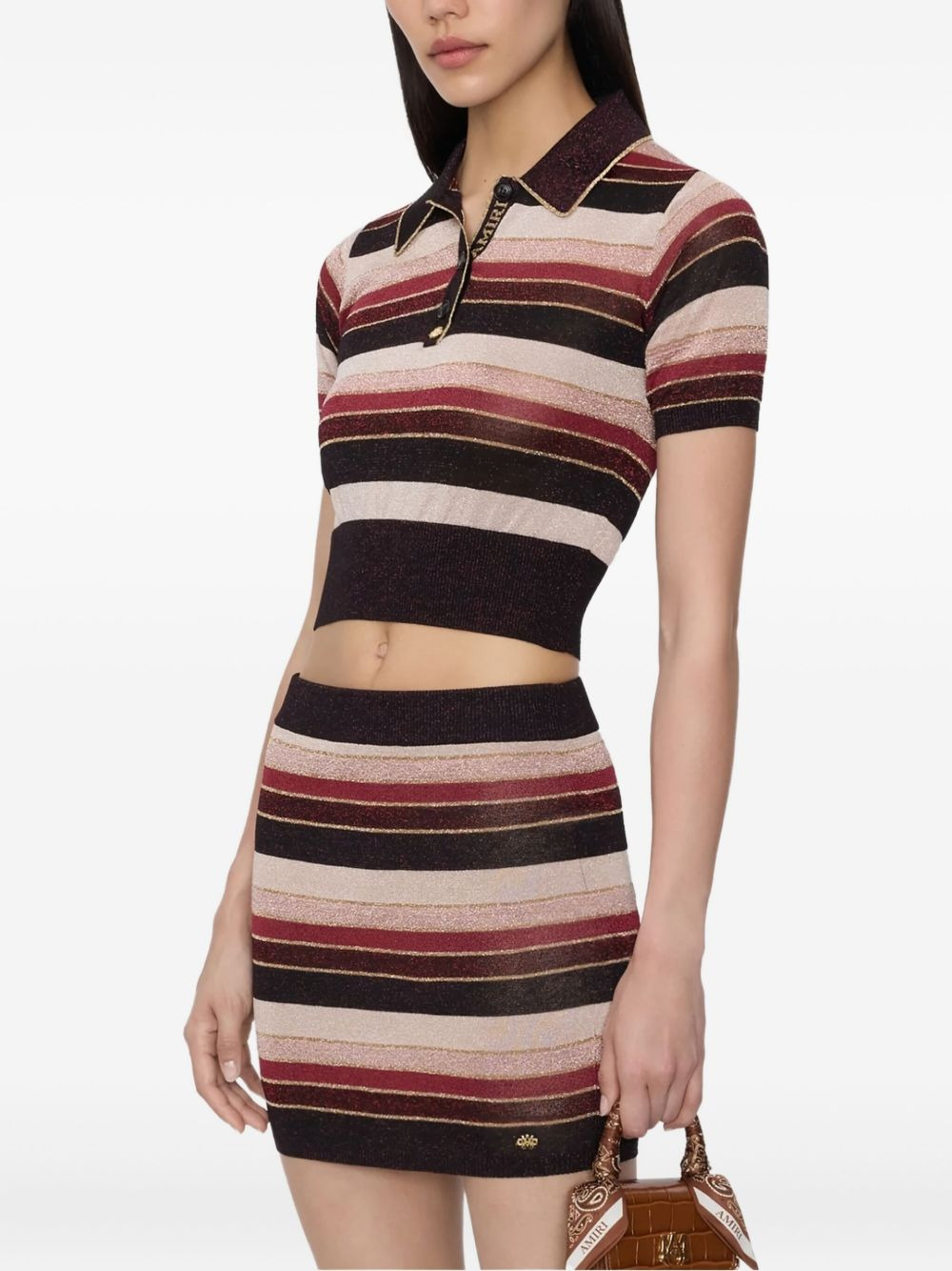 striped polo top - 4