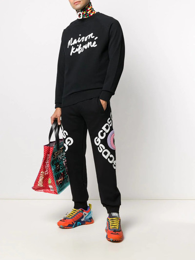 Maison Kitsuné logo print jumper outlook