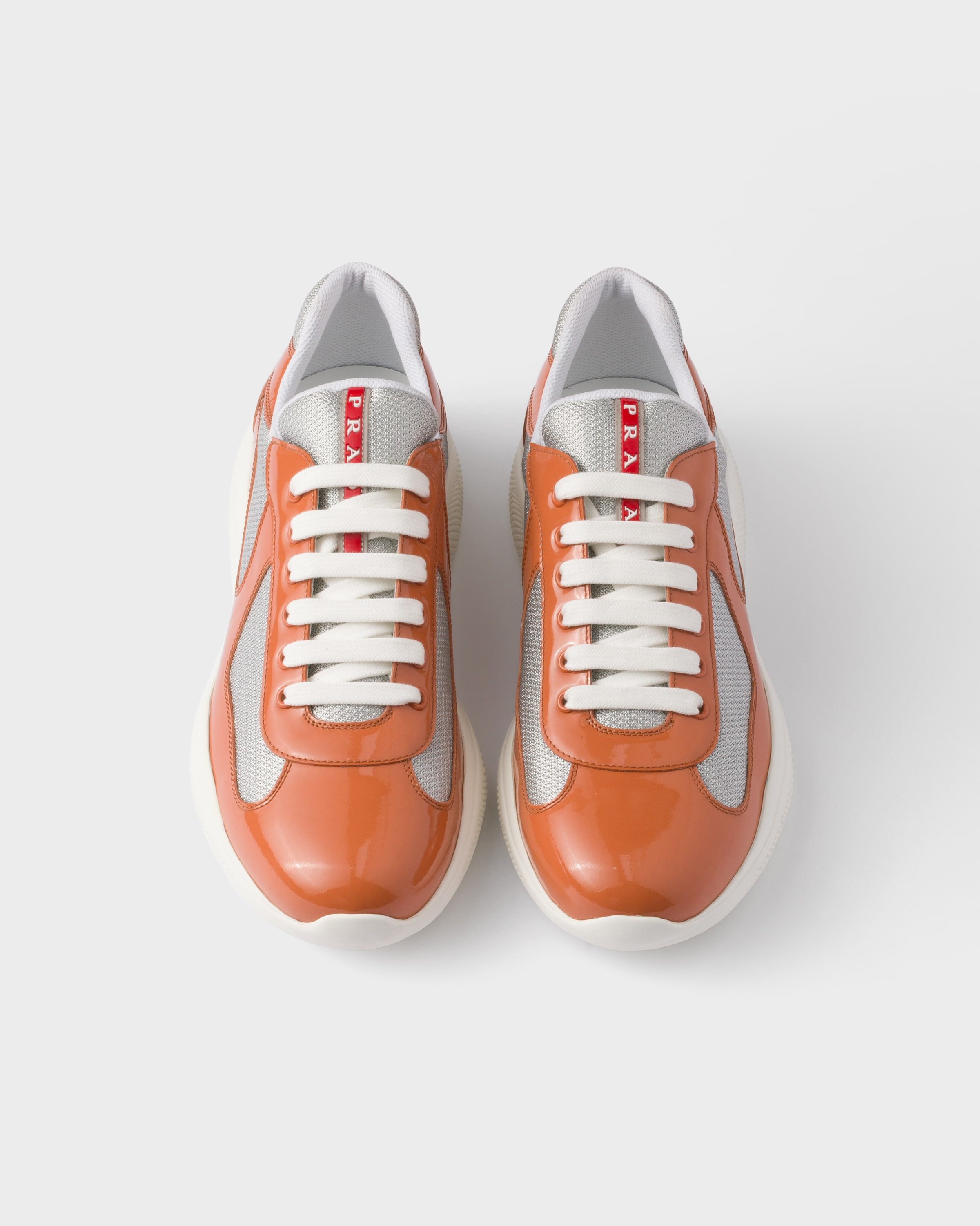Patent leather and technical fabric Prada America's Cup sneakers - 3