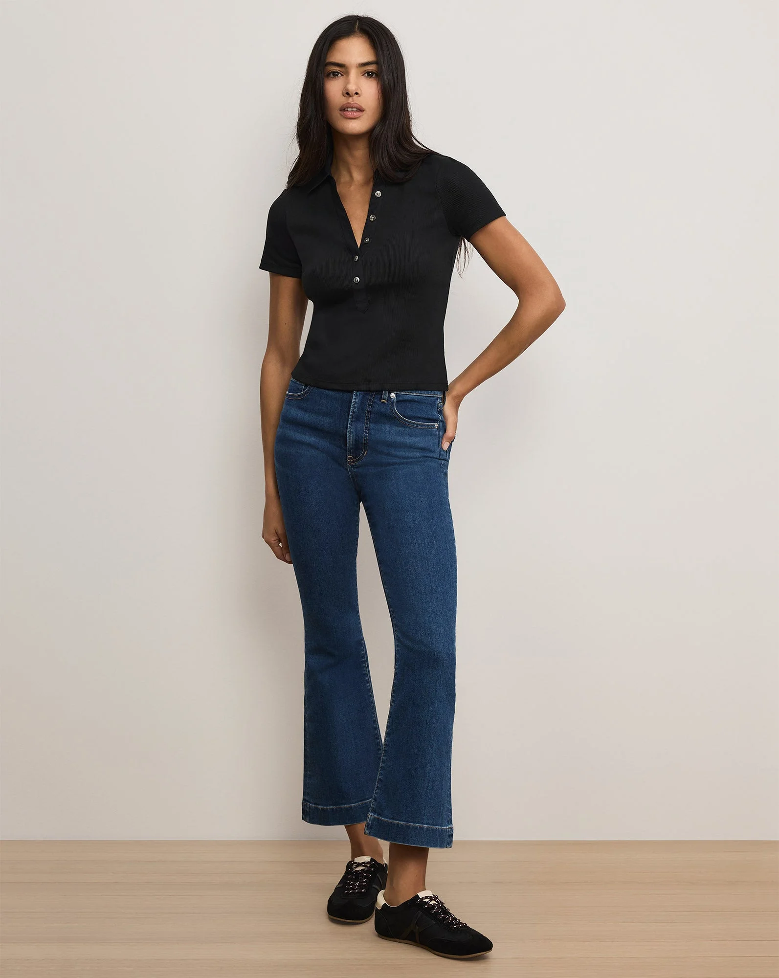 CARSON KICK-FLARE JEAN - 1