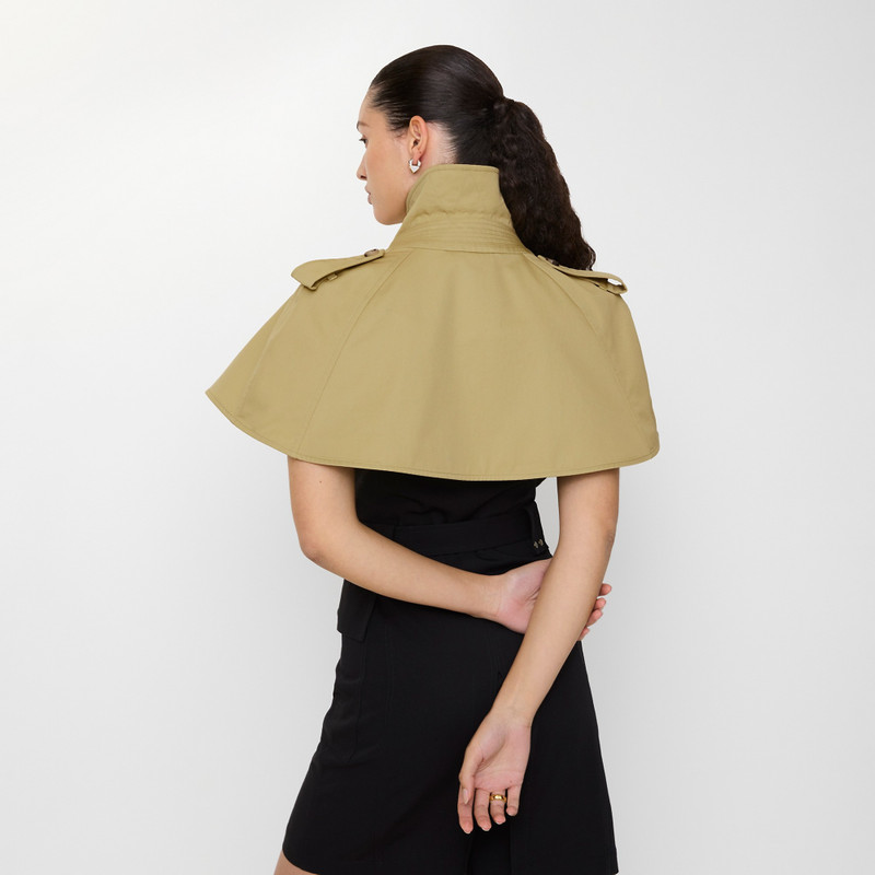 Gabardine Trench Capelet 3