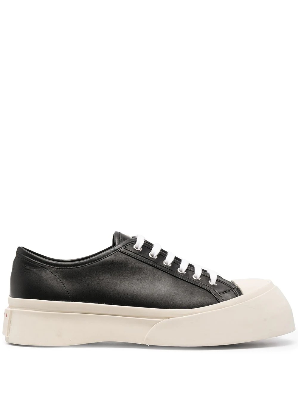 low-top platform sneakers - 1