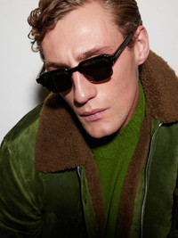 TOM FORD Icon Square-Frame Acetate Sunglasses Black - TI0032@5052E52E ...