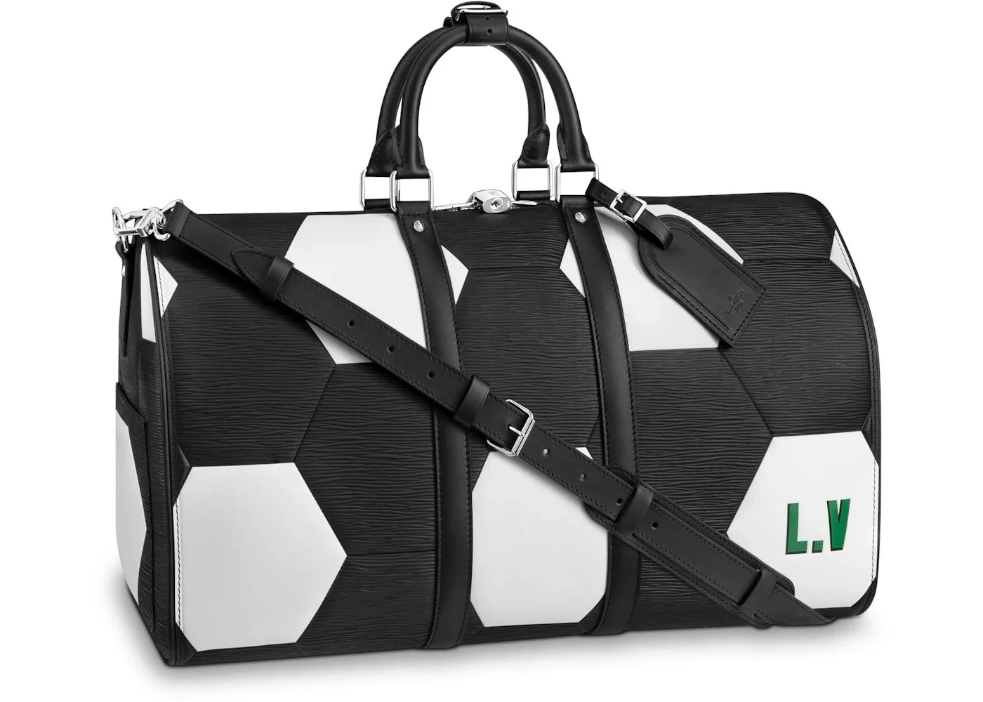 Louis Vuitton x FIFA World Cup Keepall Bandouliere Hexagonal 50 Noir - 1