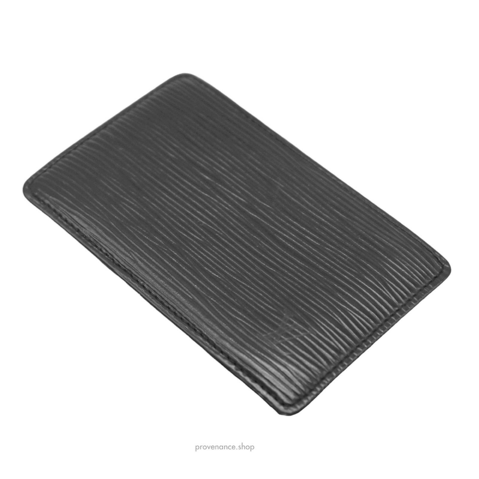 Louis Vuitton Card Holder Wallet - Black Epi Leather - 5