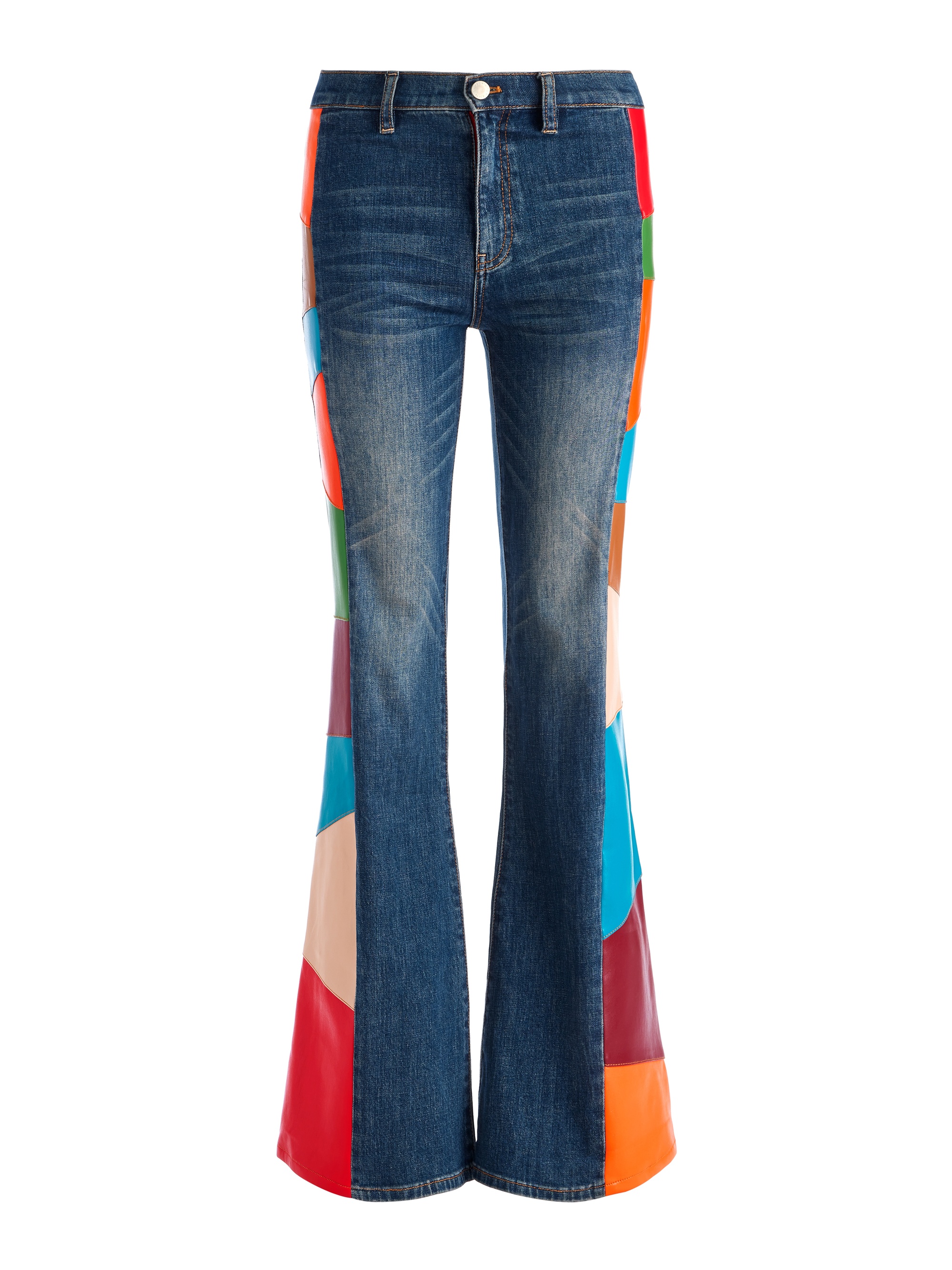 Alice + Olivia BEAUTIFUL HIGH RISE BELL JEAN