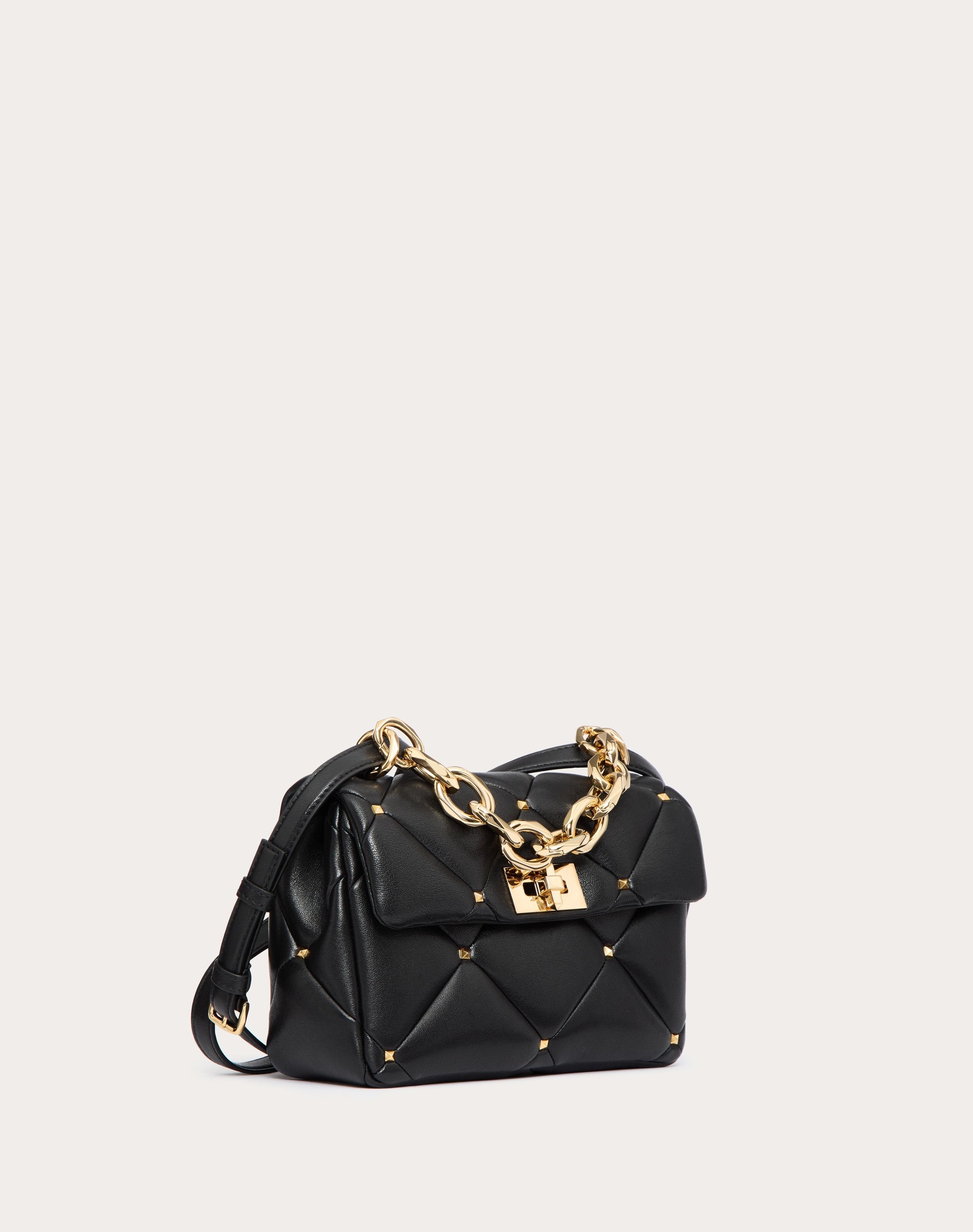 VALENTINO GARAVANI ROMAN STUD BAG IN NAPPA PATCHWORK - 2