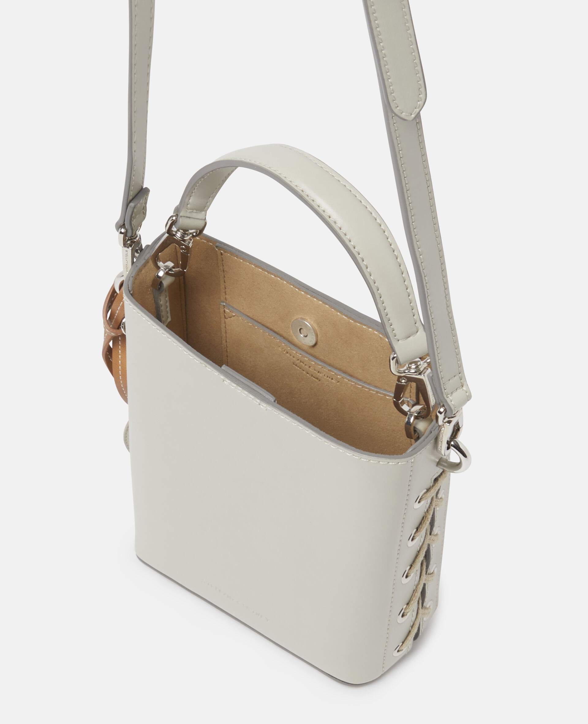 Stella McCartney Veuve Clicquot Woven Bucket Bag | REVERSIBLE