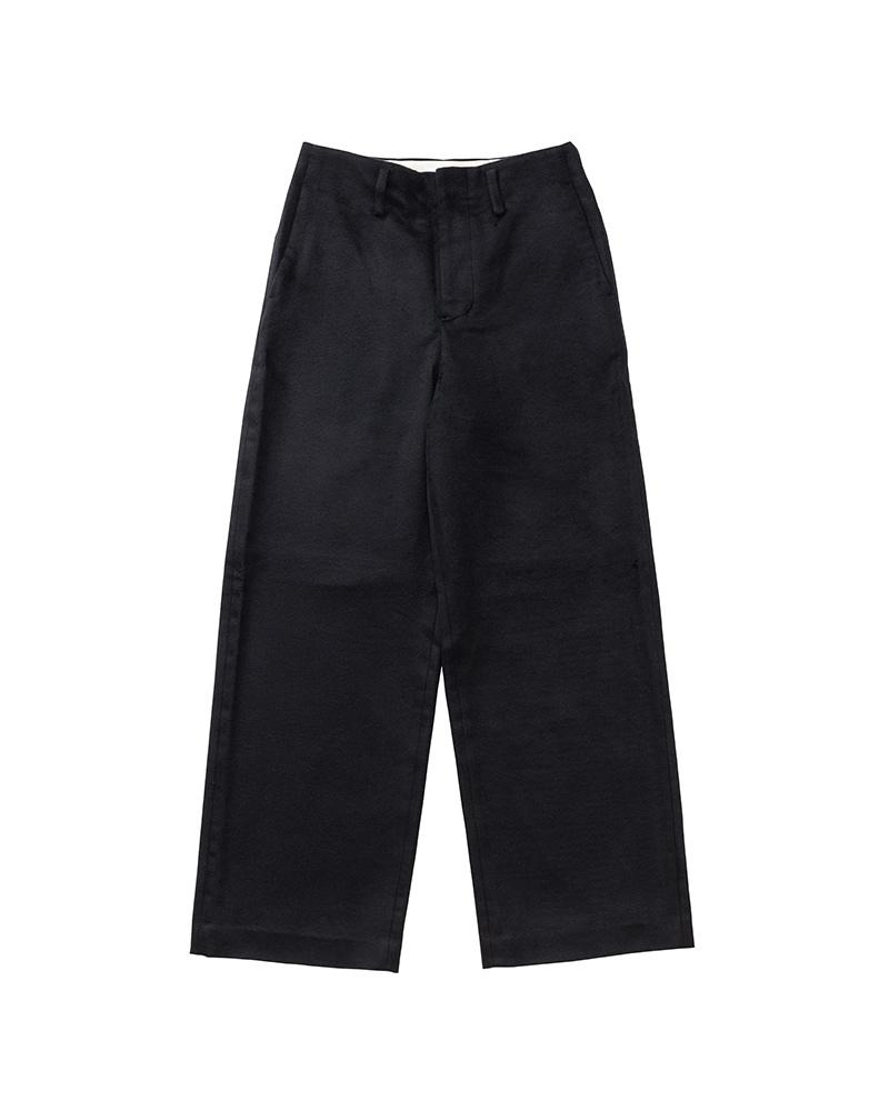 WIDE PANTS (SILK) W BLACK - 1