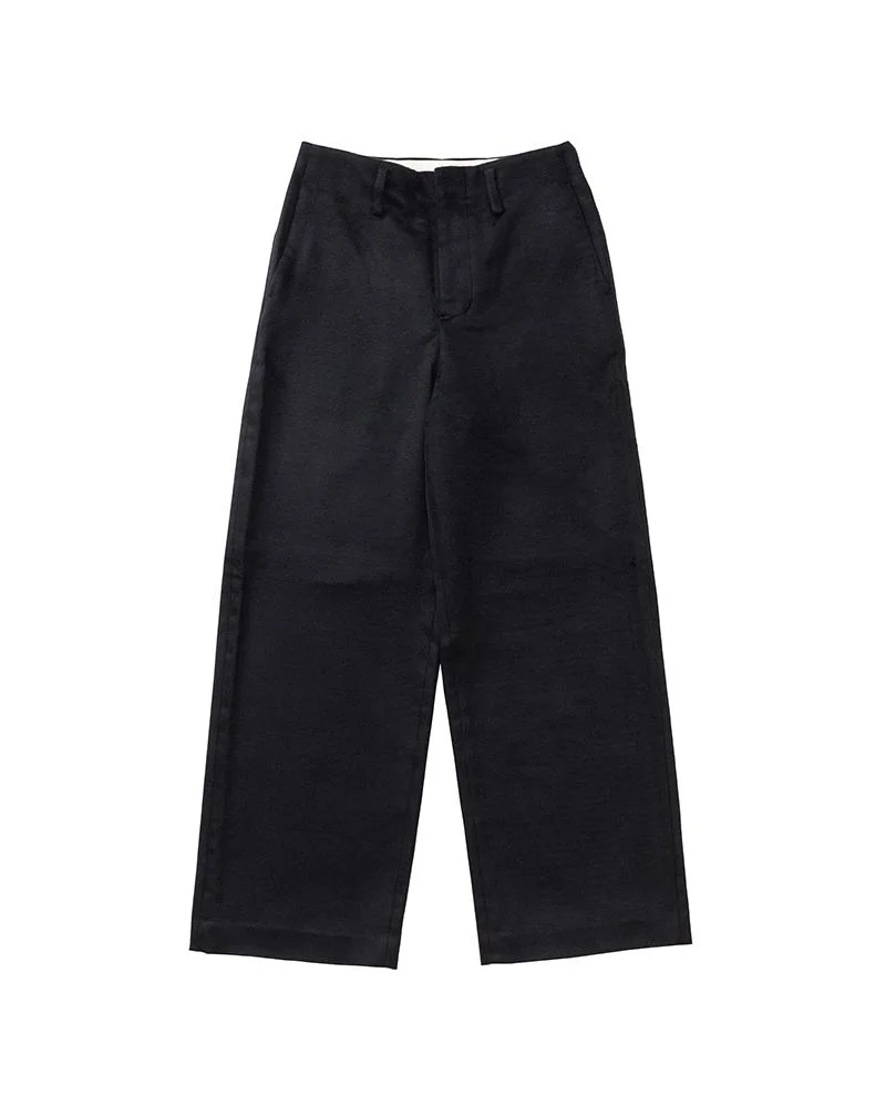 WIDE PANTS (SILK) W BLACK - 1