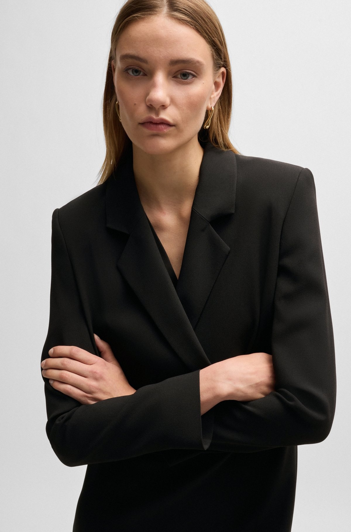 TAILORED DRESS IN MATTE FABRIC - 5