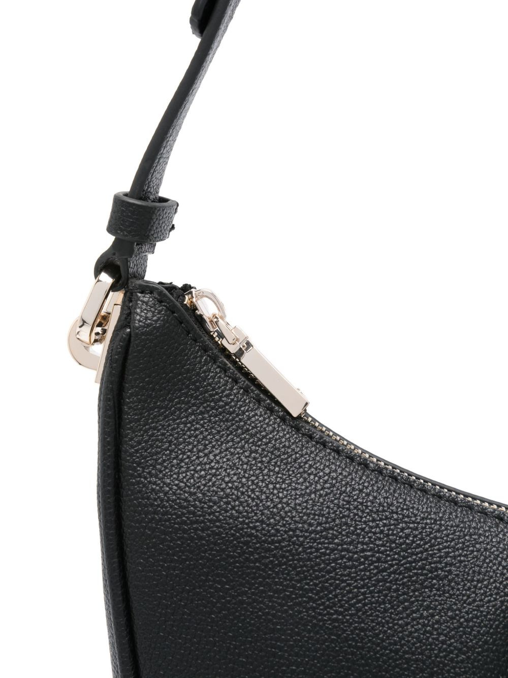 logo-plaque crescent shoulder bag - 3