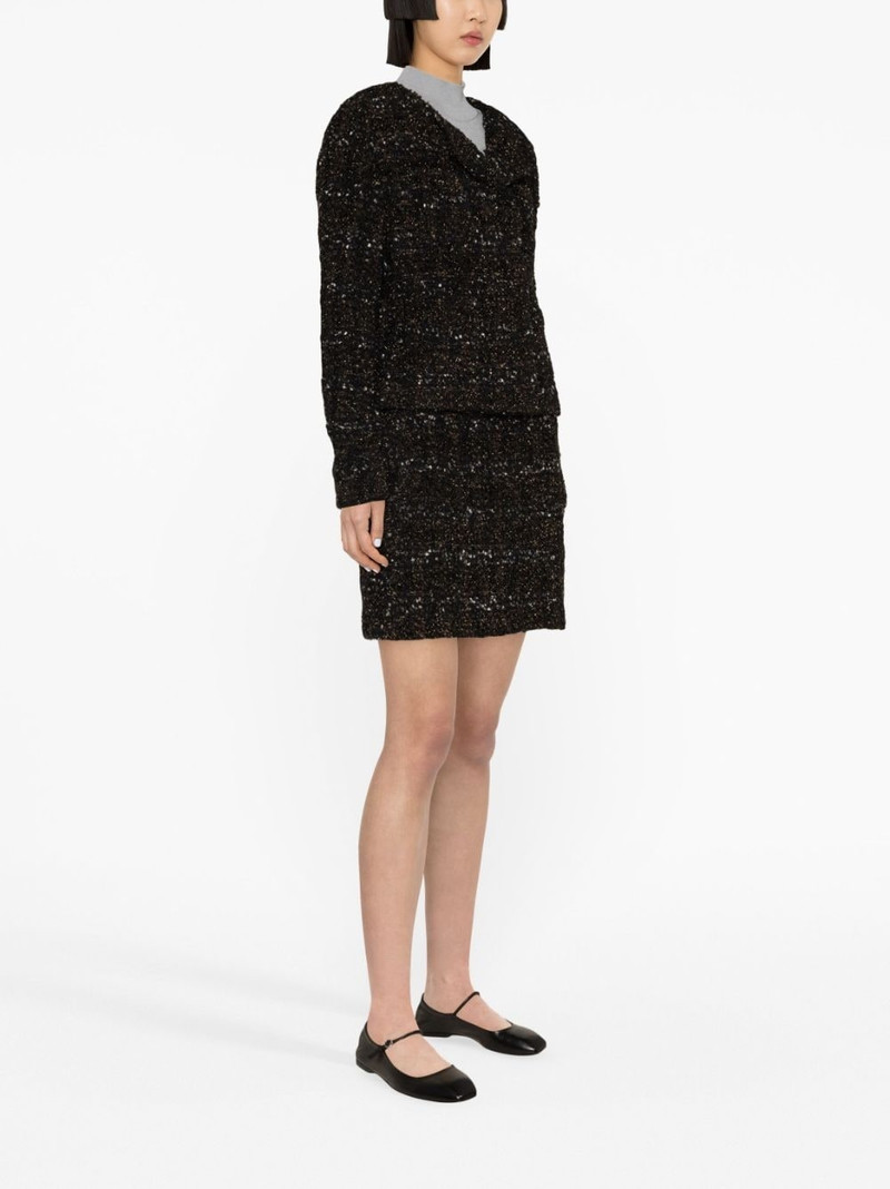 collarless tweed jacket 3