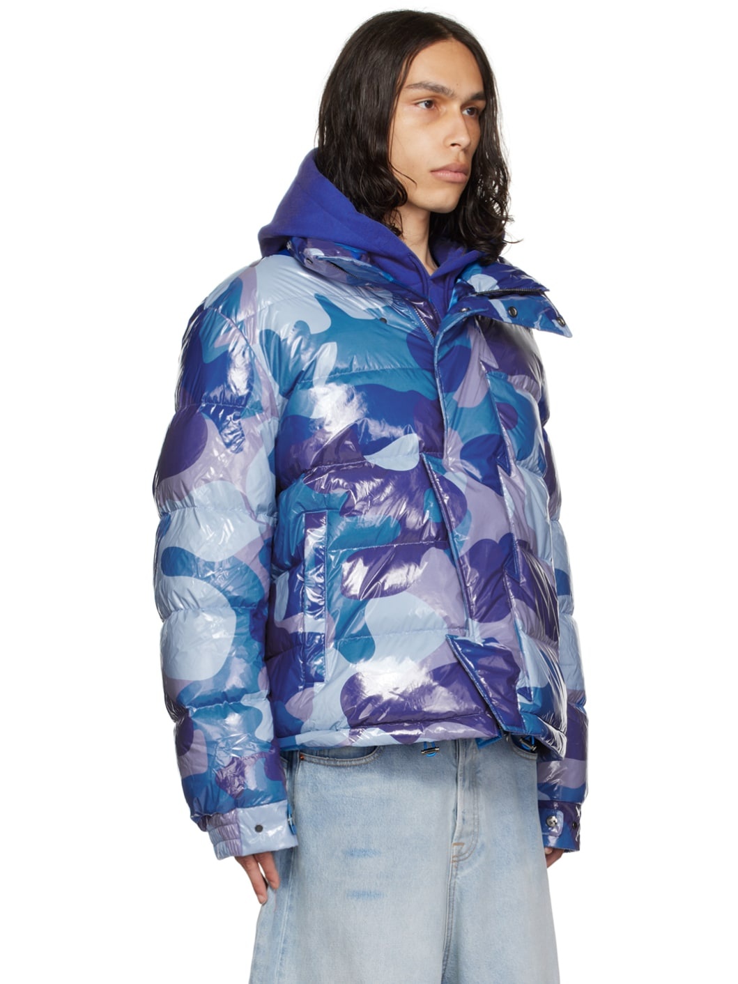 Blue Camo Puffer Jacket - 2