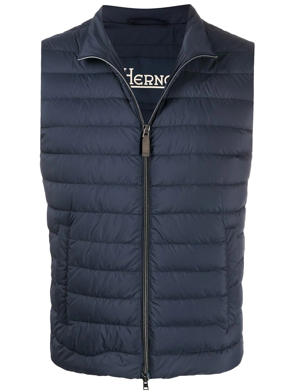 padded zip-up gilet - 1