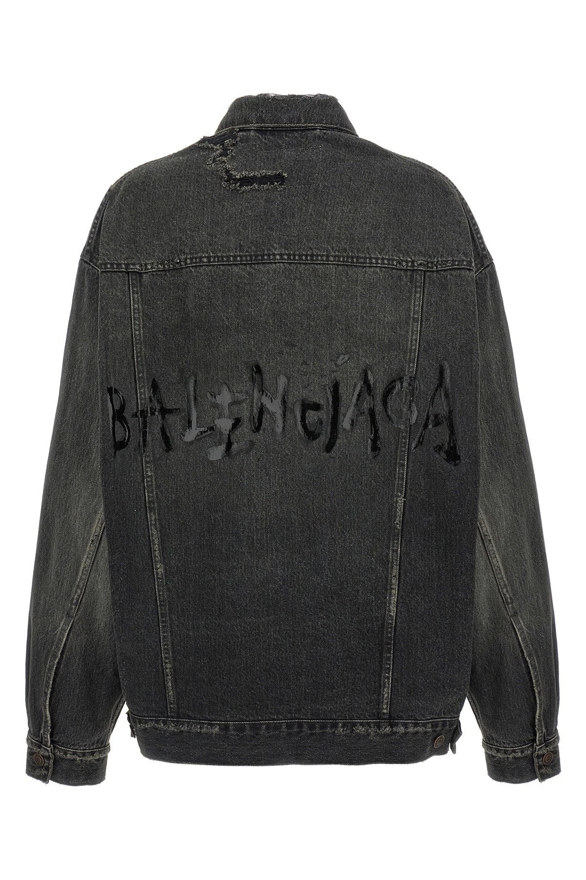 Balenciaga Women Denim Jacket With Used Effect - 2