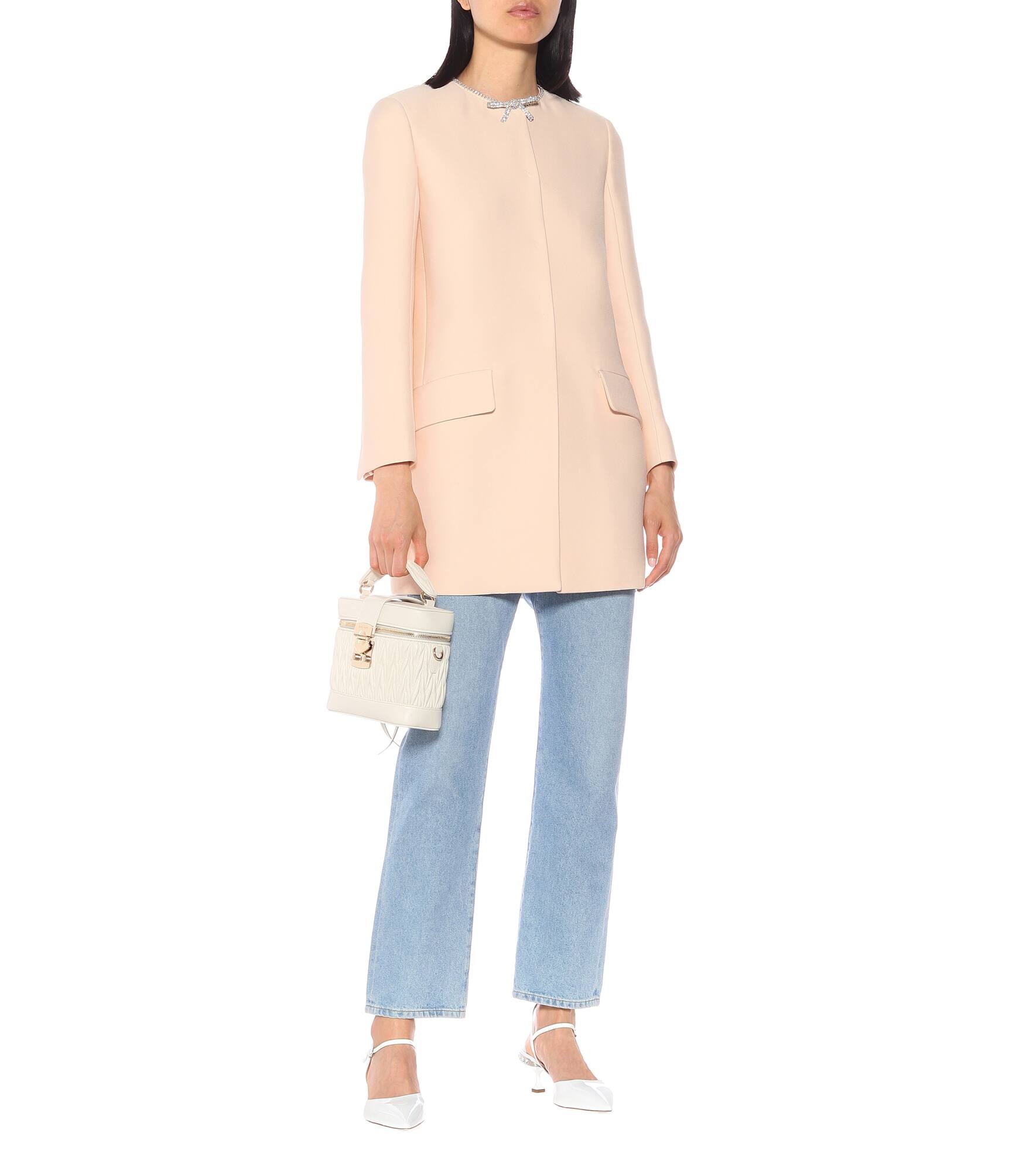 Crystal-embellished cady coat - 2