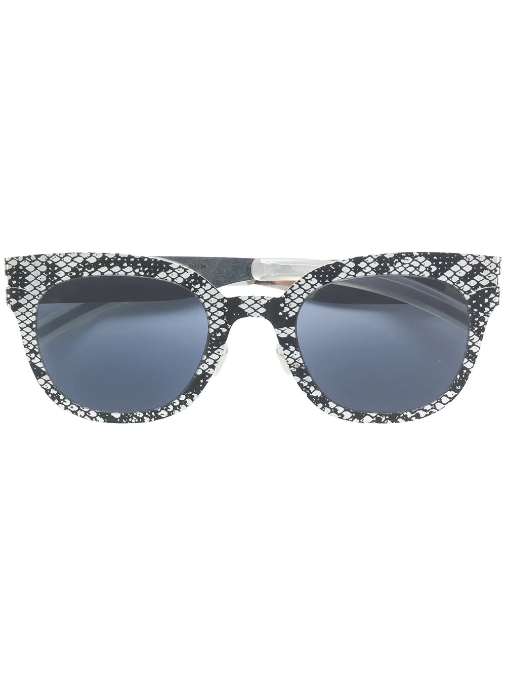 snakeskin print sunglasses - 1