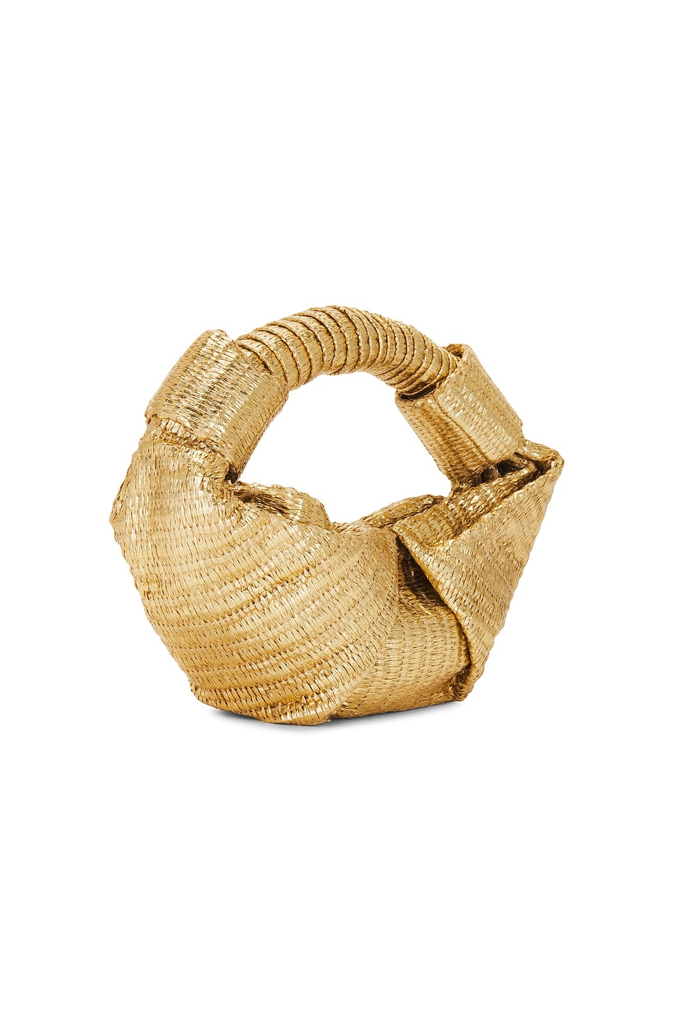 Metallic Raffia Lopsy Bag - 3