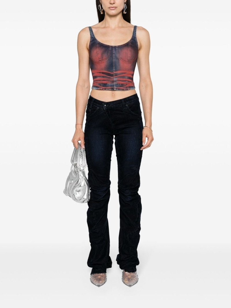 OTTOLINGER draped velvet jeans outlook