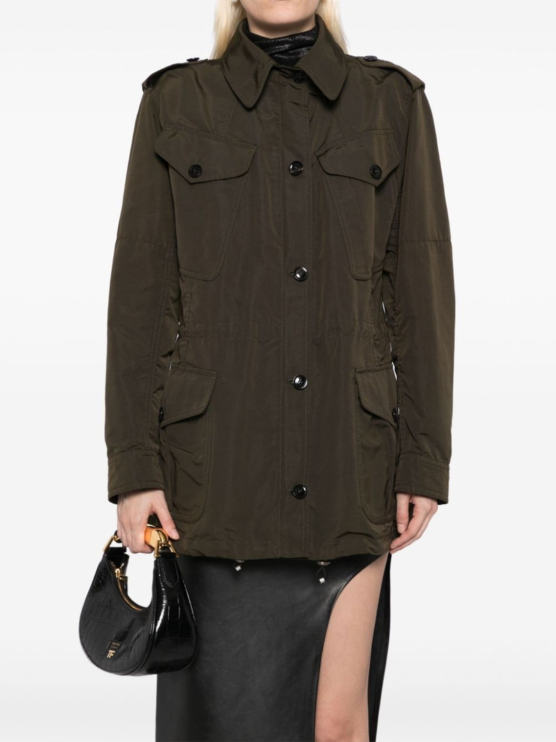 drawstring waist military jacket 5