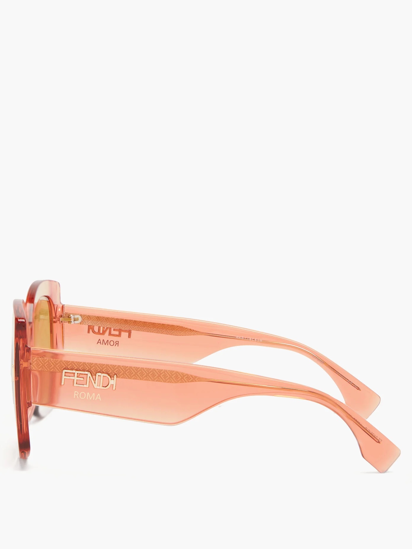 FF-logo square acetate sunglasses - 4