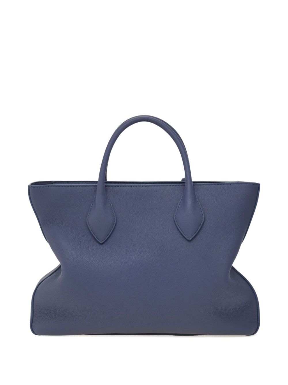 Monogram structured leather tote bag - 4