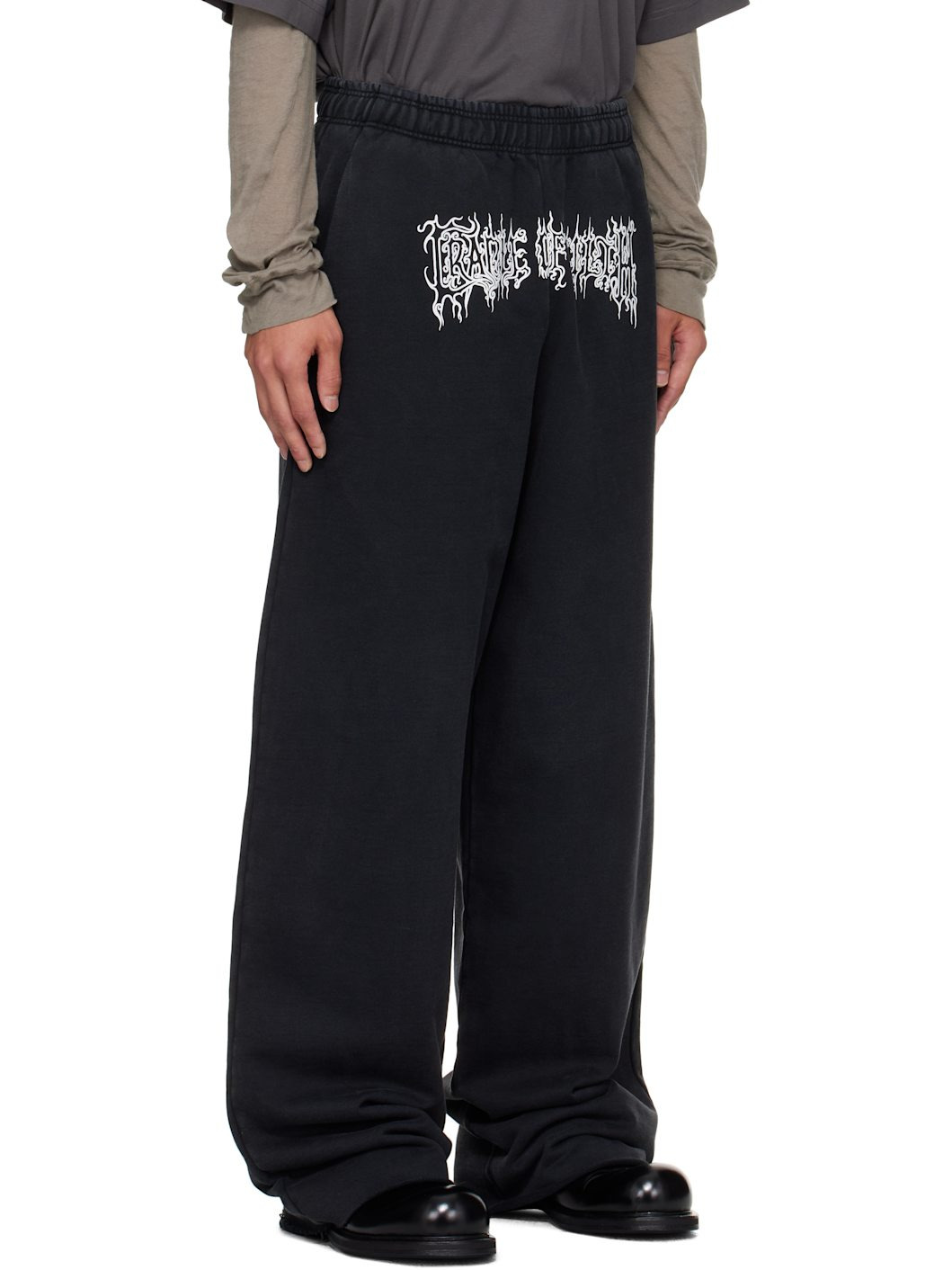 Black Cradle of Filth Logo Baggy Sweatpants - 2