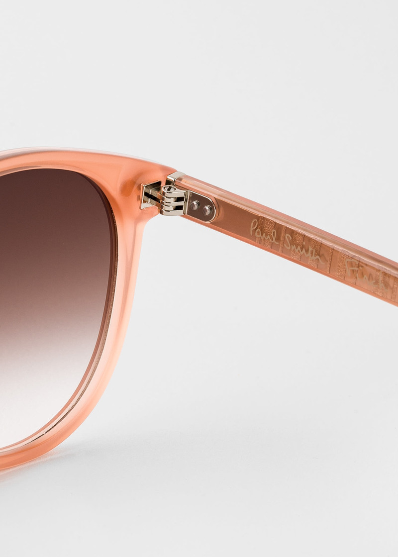 Opal Peach 'Finch' Sunglasses 4