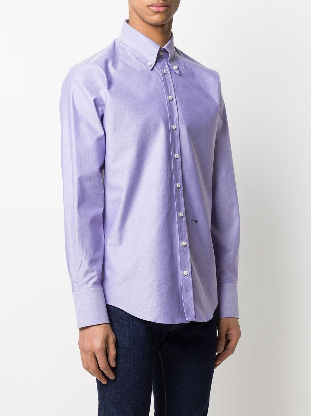 logo button-down shirt - 3