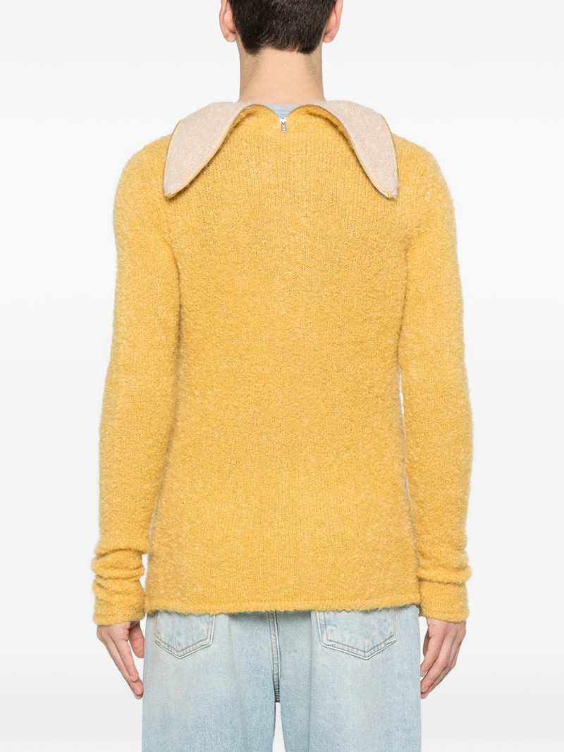 Banana zip cardigan 4