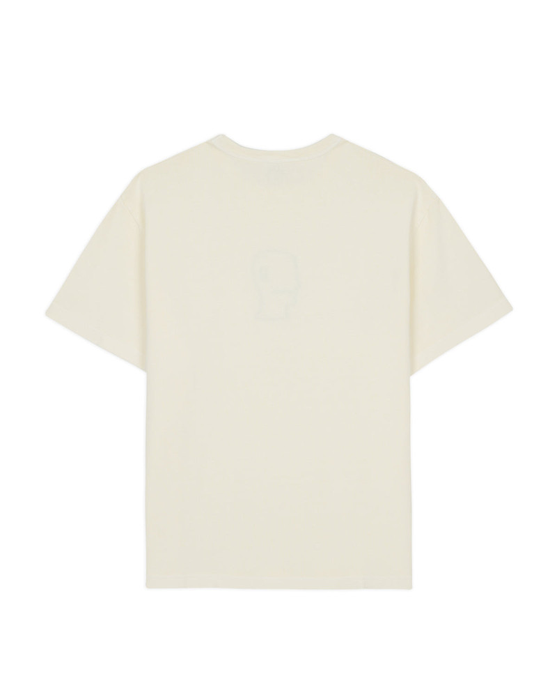 Heavyweight 3D Embroidery Logohead T-shirt - Natural 3