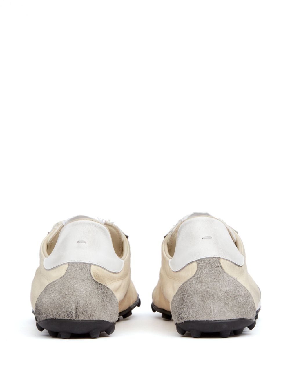 leather lace-up trainers - 3