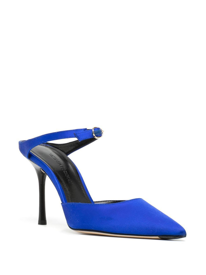 Victoria Beckham Jordy 90mm satin mules outlook