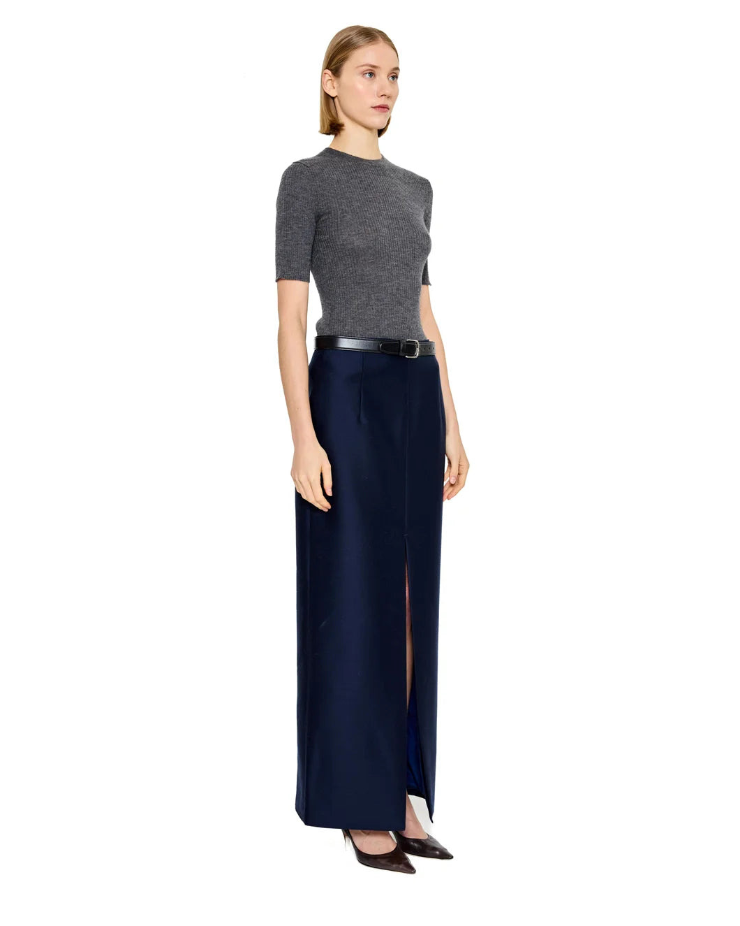 BELSIZE RIBBED ORGANIC CASHMERE SWEATER - 2