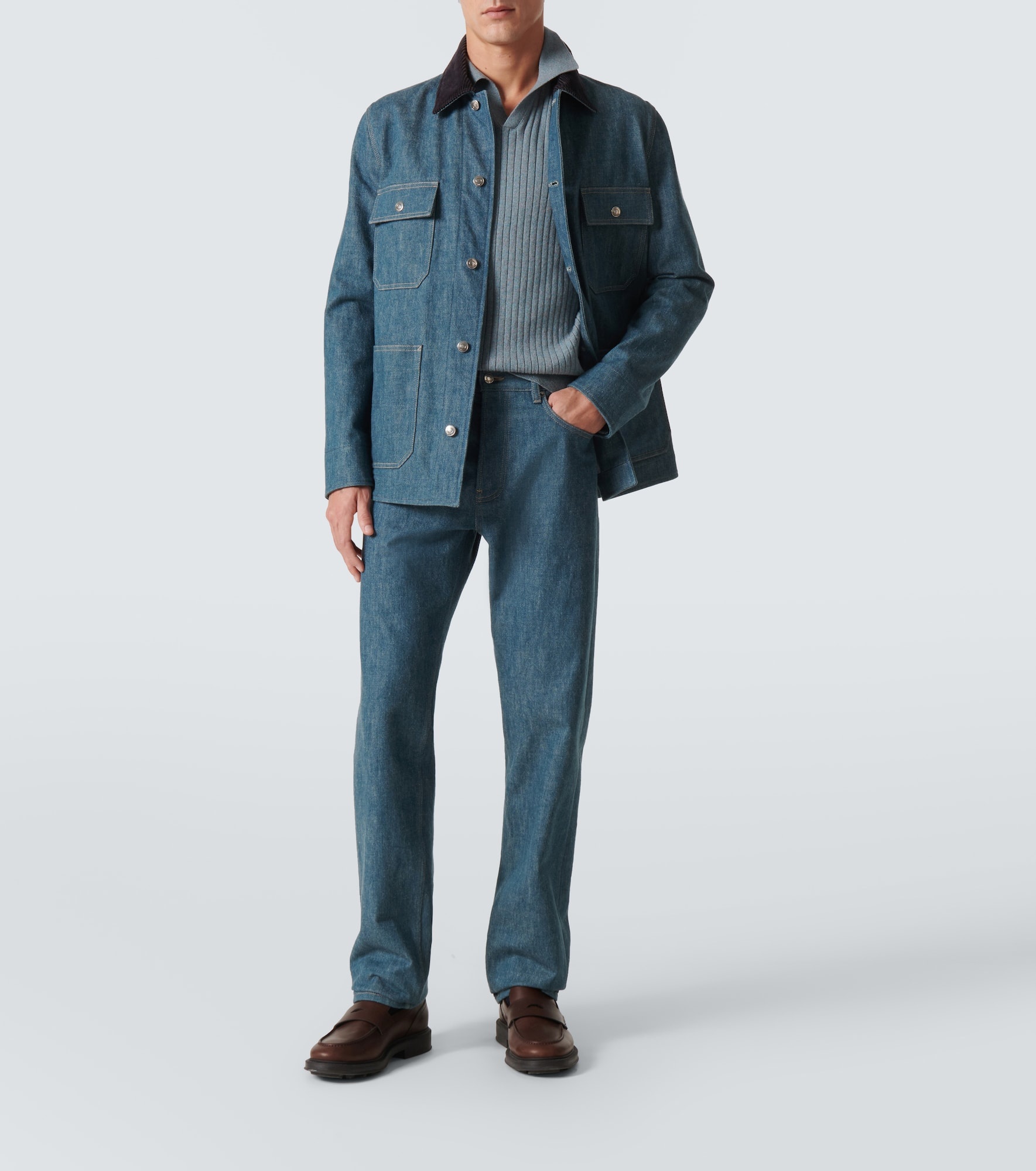 Lexington cashmere polo sweater - 2