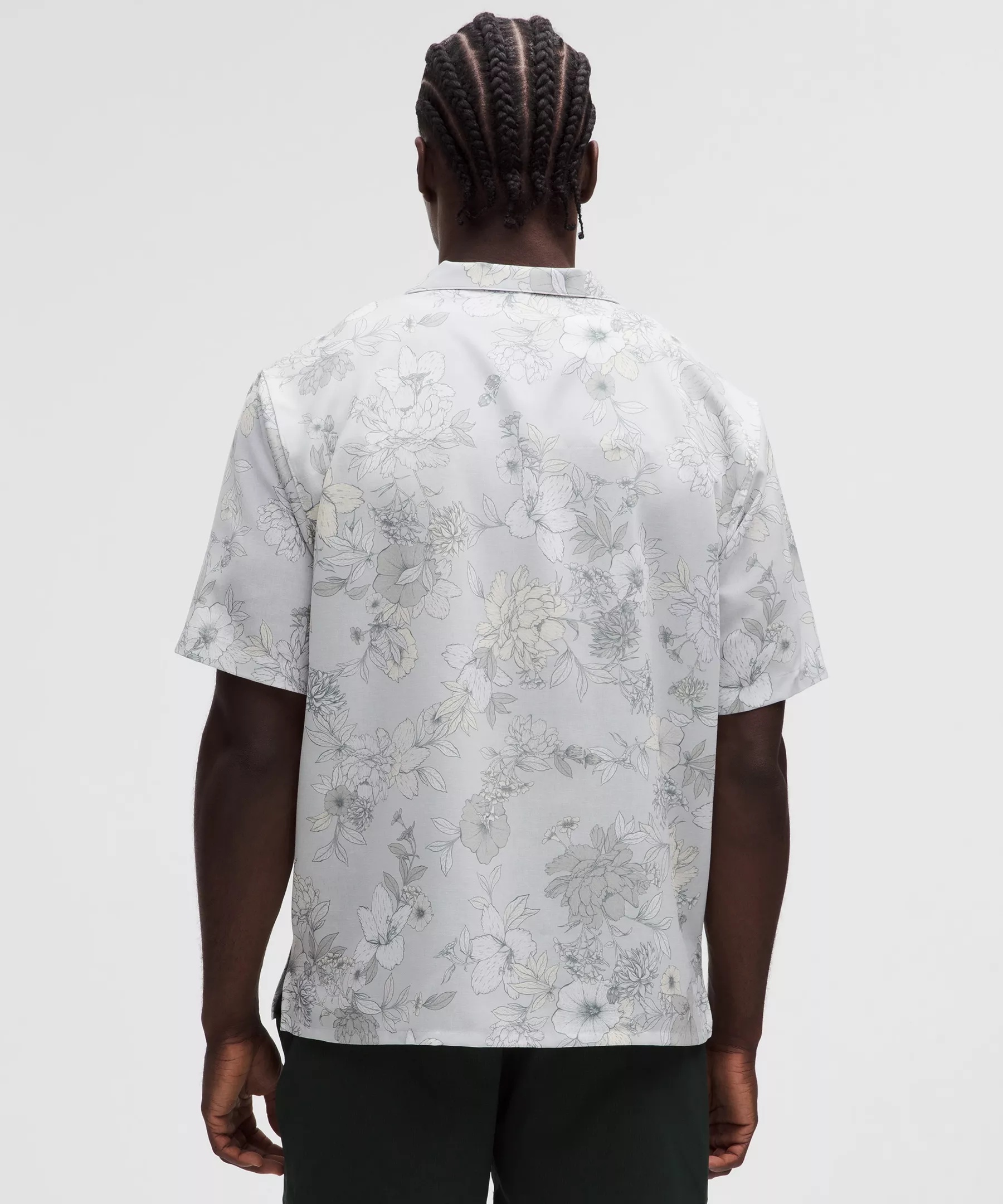 Lightweight Camp Collar Button-Up Shirt - 3