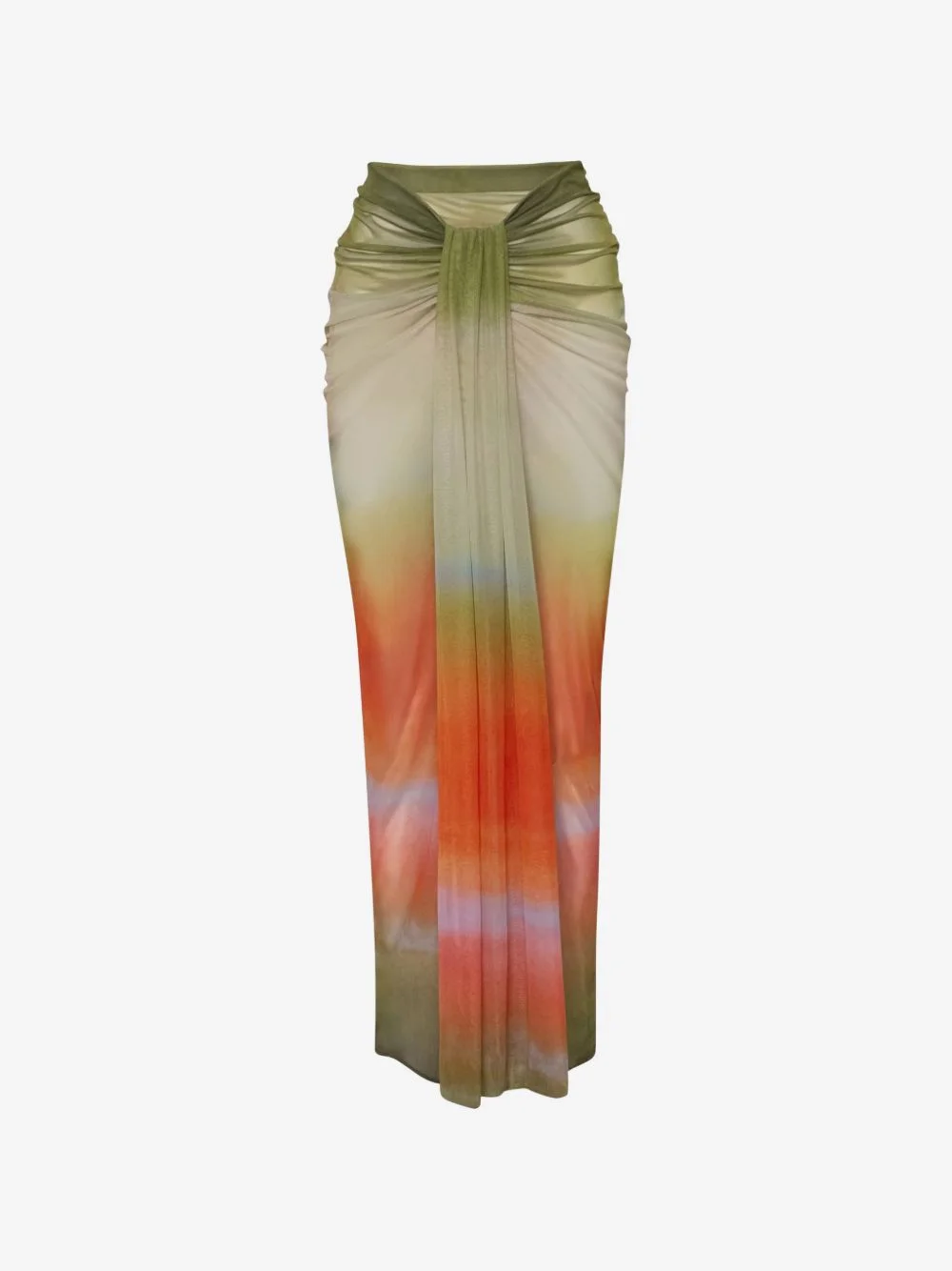 Nia cascading slit maxi skirt - 1