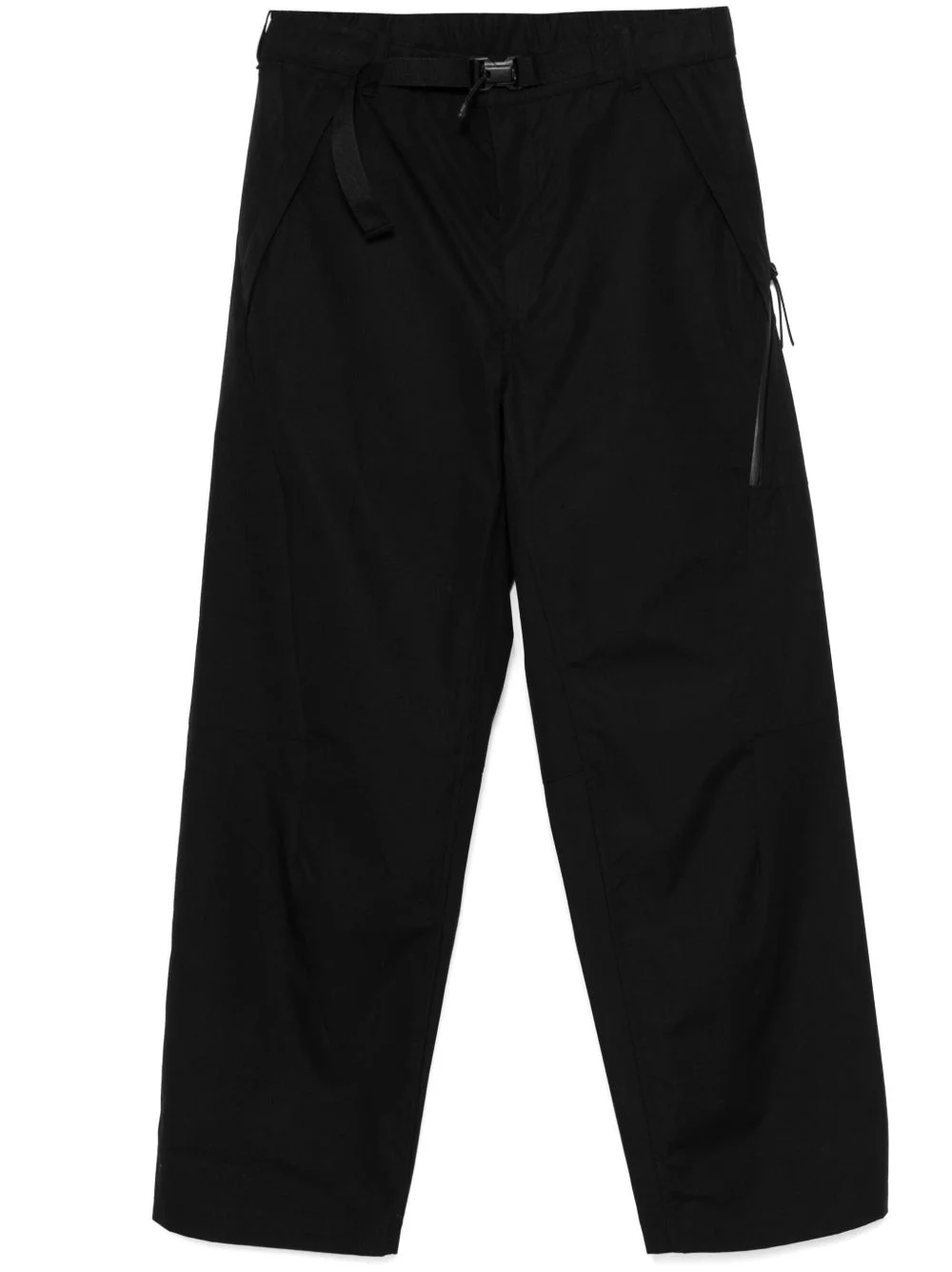 logo-patch cargo trousers - 1