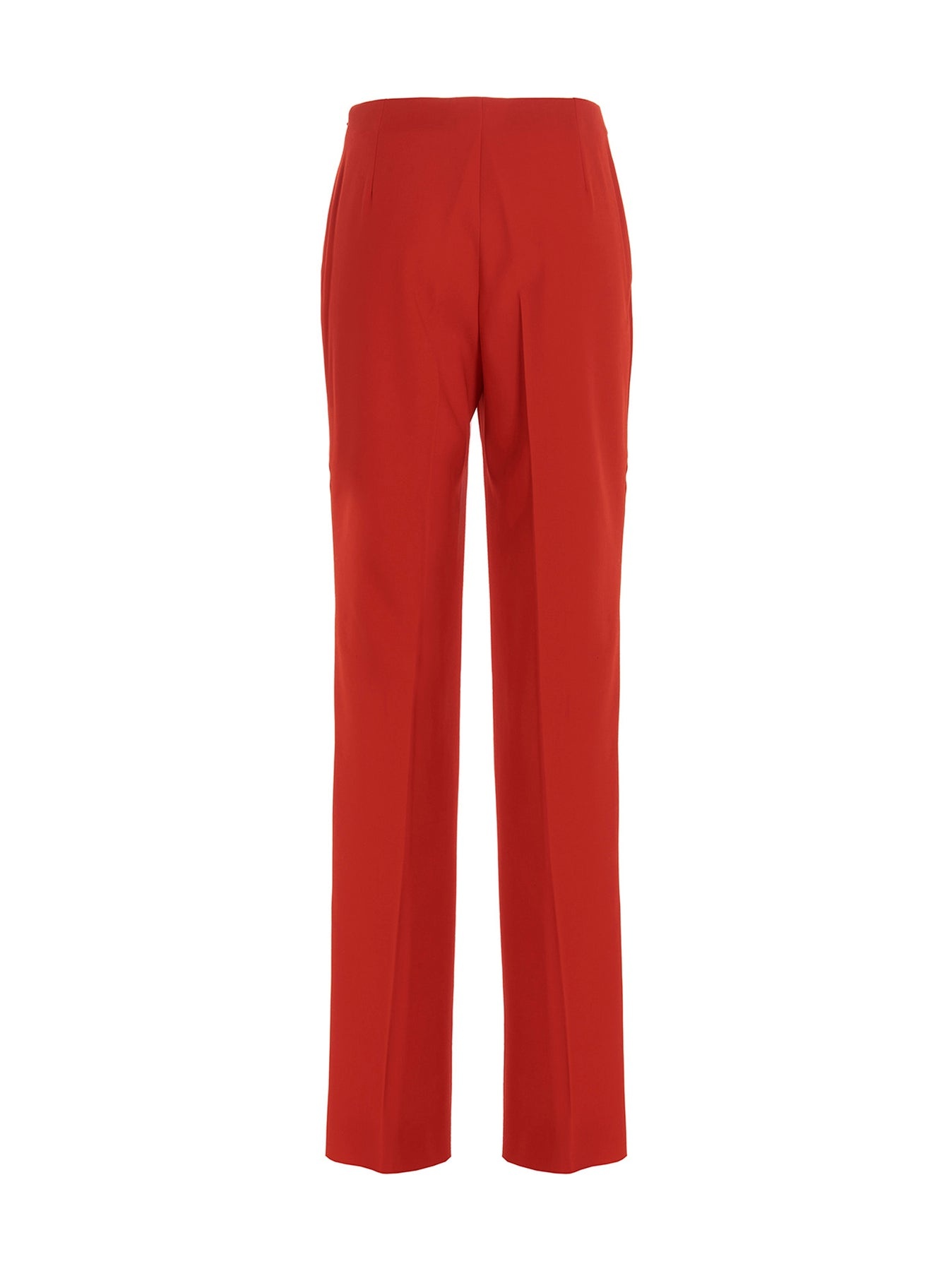 Straight  With Pleat Pants Red - 2