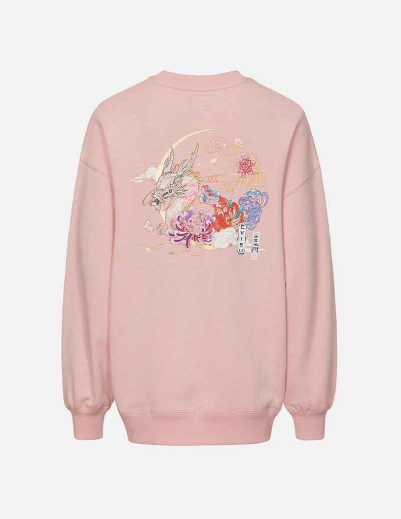 EVISU Moonlight Dragon Print Sweatshirt outlook